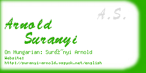 arnold suranyi business card